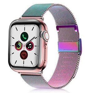 NEW BAND Rainbow Milanese Stainless For Apple Watch